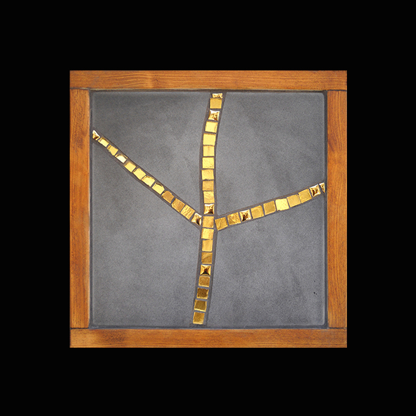 ART PIECES 3 - Gres, Gold Leaf and Glass Mosaic