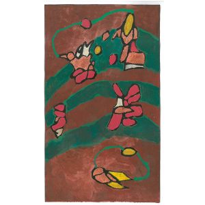 z - PAINTING - Gouache and Posca on Japanese Paper - cm11x19